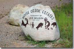 Moose Creek Estates Dedication to Jed Wilson