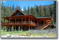 Idaho Log Homes For Sale in Gated Community a Premier Rocky Mountain Real Estate