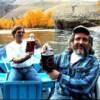 Idaho drift boat fishing the Salmon River - "Hey, I only brought one beer each"