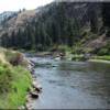 Gentle float trip in slow water on the Salmon River