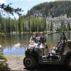 Idaho AtV Trails, Mountain Trails and Horseback Riding Trails.  A small group of us left Moose Creek Estates to ride 4 wheelers into UP Lake, a high mountain lake near Salmon, Idaho.  The ride was great, the trail rough, and the lake incredibly beautiful.  Just another day in paradise.