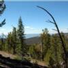 View from mountain top towards Salmon, Idaho