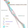 Plat Map of  Moose Creek Estates, Idaho real estate sold and properties still available for viewing just 4 miles from the Montana / Idaho border.