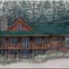 Architect's Conceptual Rendering of Pre-Construction model home at Moose Creek Estates premier Idaho mountain real estate