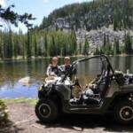 John & Seth Goodman along for 4-wheel ride at UP Lake.