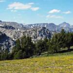 Idaho scenic views of adjacent mountain tops.