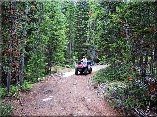 4-wheeling near UP Lake in Montana near Moose Creek Estates